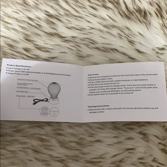 The Man In Black Show 3D LED Guitar Lamp - Picture 8 of 8